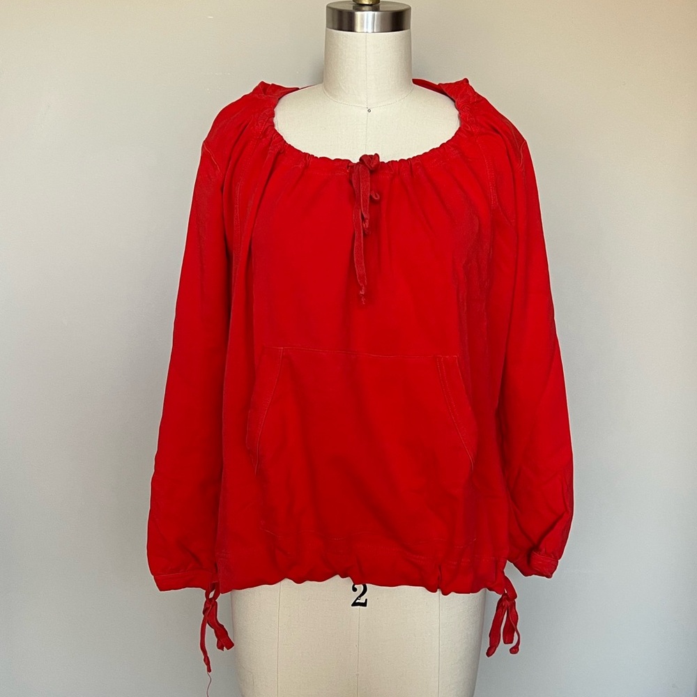 Hanna Andersson Pullover Hoodie, Red, Size XS